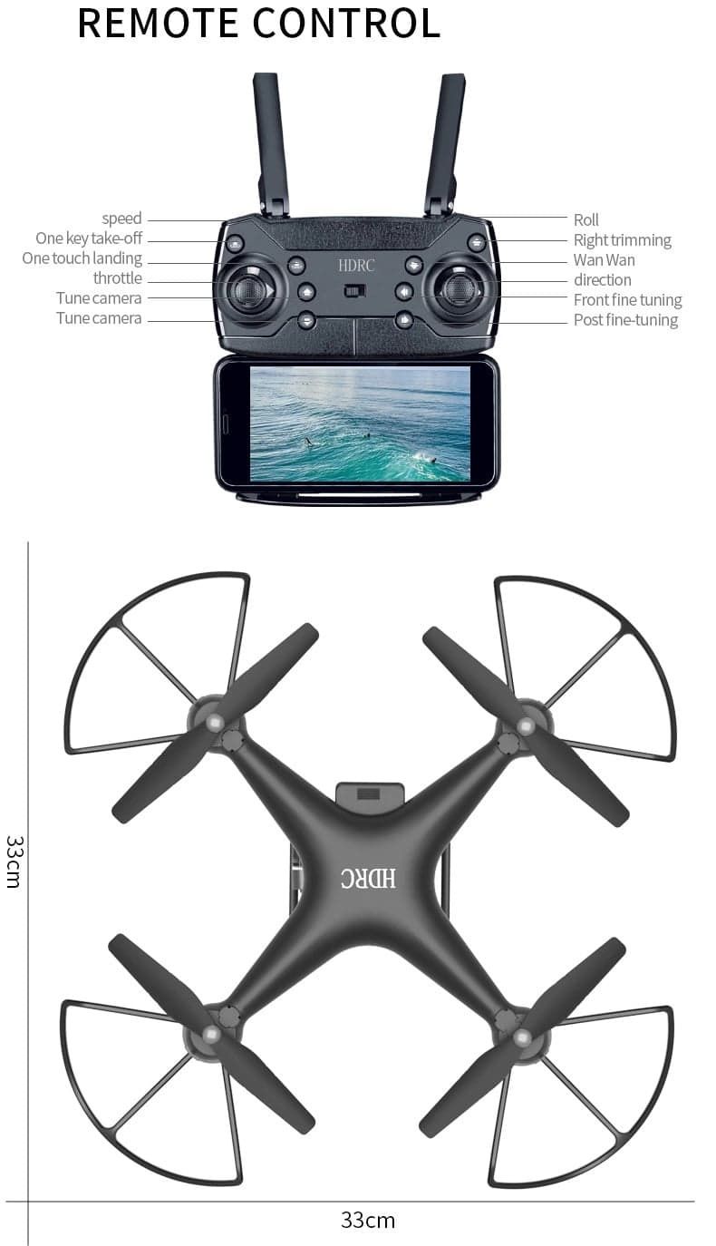 Drona Mare 42 cm Camera 4k, zbor 22-25 minute,Wi-Fi,FPV, PTZ camera