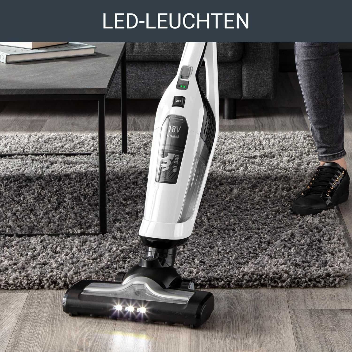 ROWENTA Dual Force 2 в 1 RH6737WH Вертикална Безкабелна Прахосмукачка