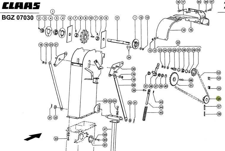 Pinion elevator combina CLAAS LEXION Z17   735949