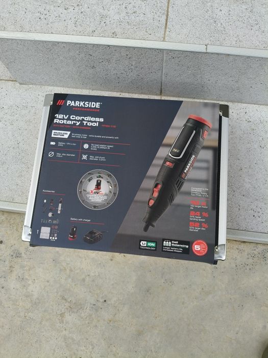 Trusa mașină de șlefuit fin și găurit parkside performance 12 v