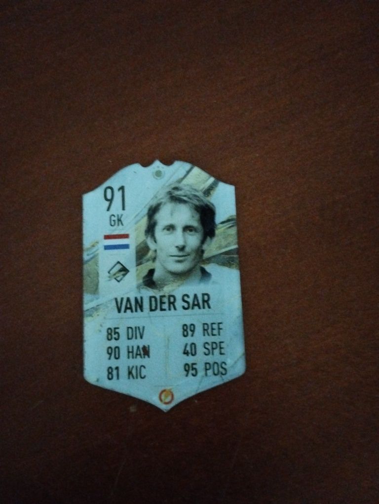 Card de fotbal van der sar GK nou