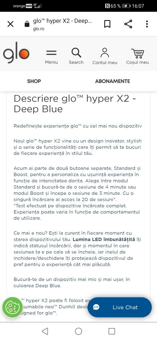 Glo Hiper x2  produsul este nou