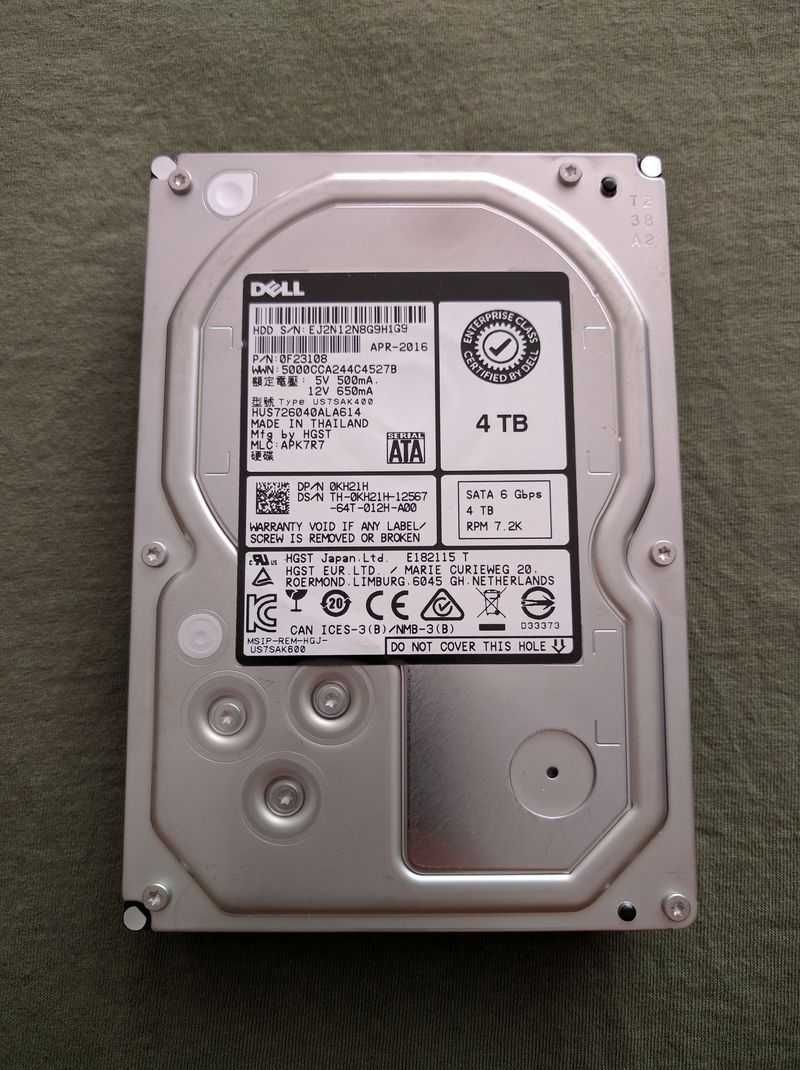 Hard Disk 4TB HGST 7200rpm 128MB buffer hdd PC, Server, NAS, NVR Nou