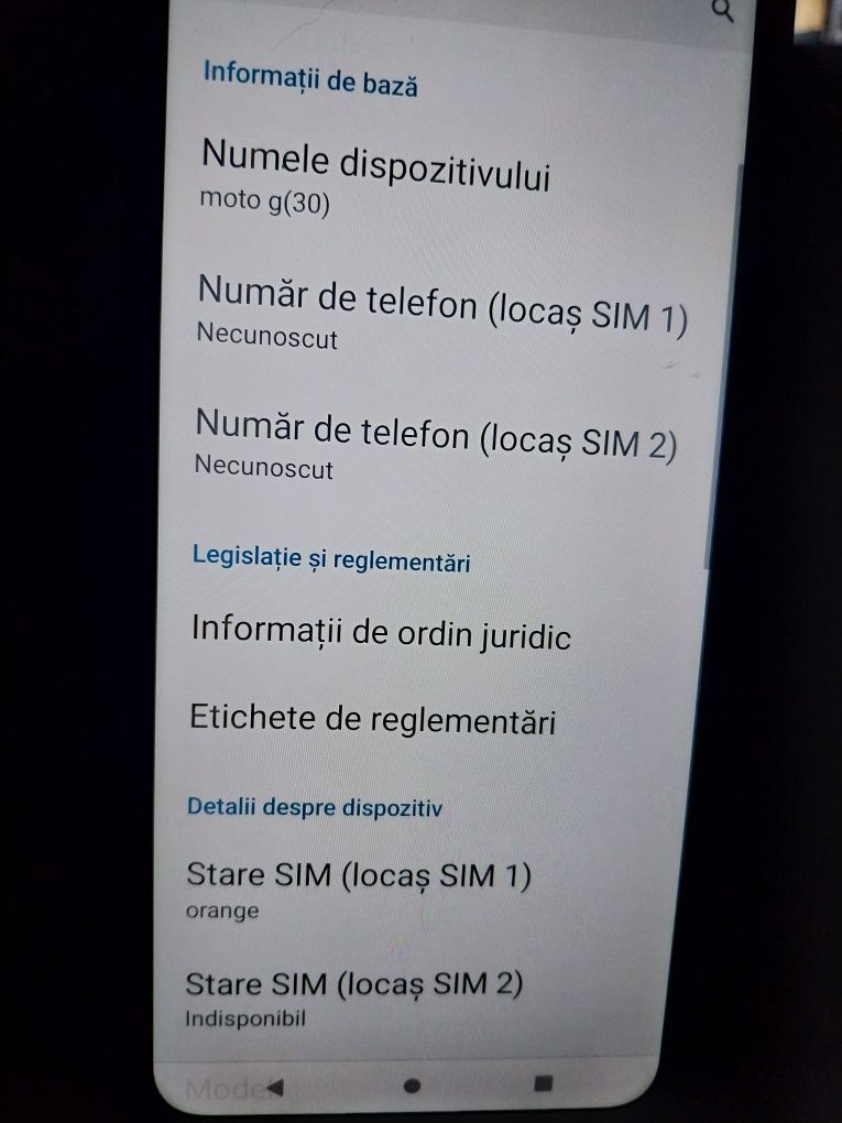 Telefon stare de funcționare