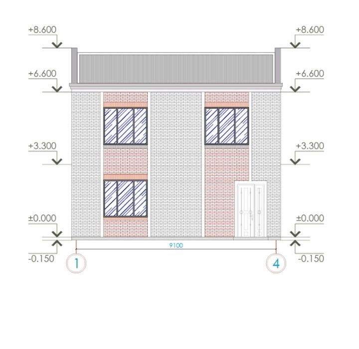 Парк Дустлик Дом Коробка 80% готовности  125м2 2 этажа 5 комнат