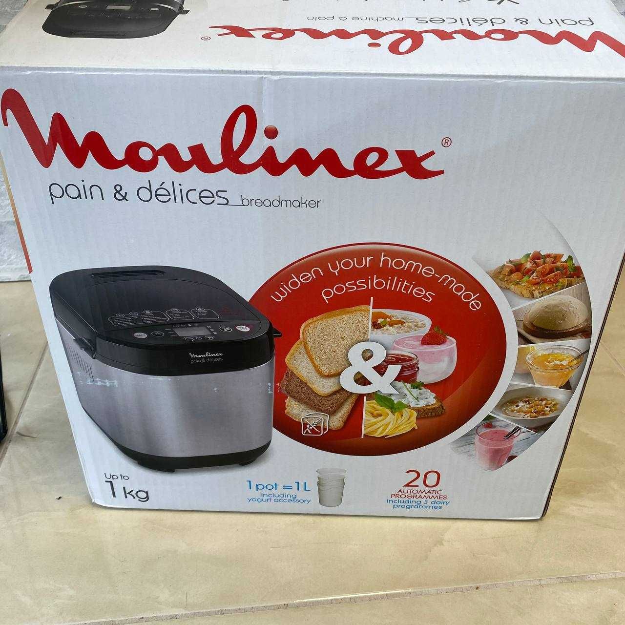 Уред за хляб Moulinex OW240E30 от 500 до 1000гр и функция йогурт 650W