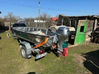 Barca aluminiu Kormoran B-420-L, Motor Honda 20 CP, Peridoc Respo 5m