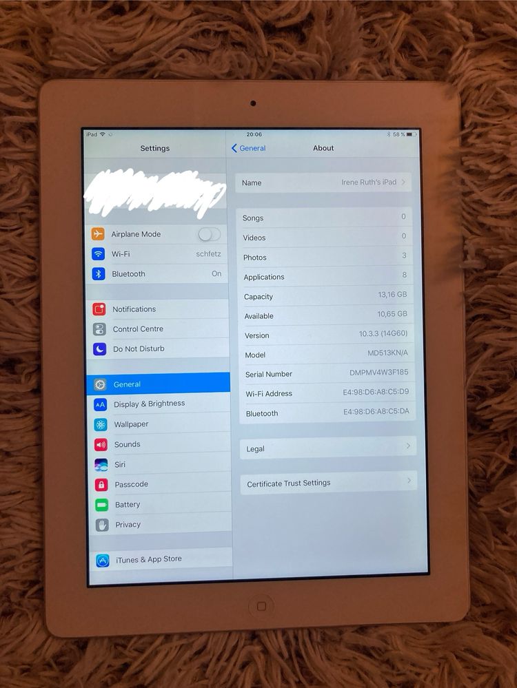 Tableta apple Ipad 4 cu Wi-Fi