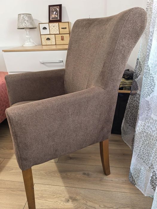 кресло, фотьойл кафяв цвят