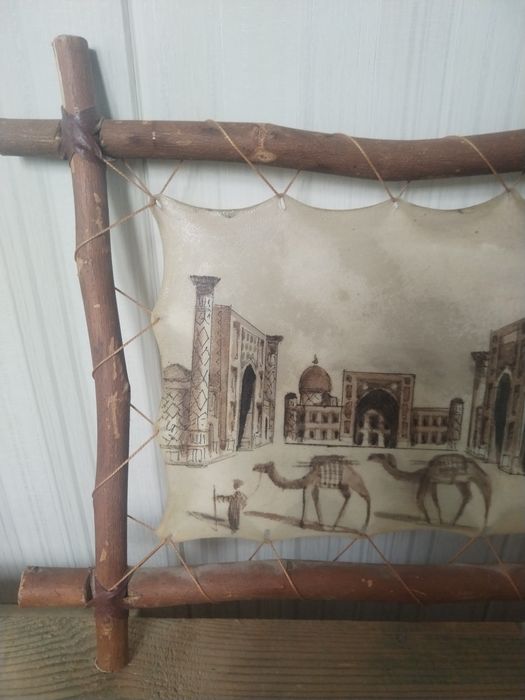 Картина из кожи Самарканд