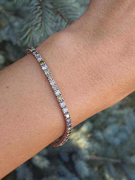 Bratara Tennis Aur 14 kt cu Diamante Naturale 5.62 ct