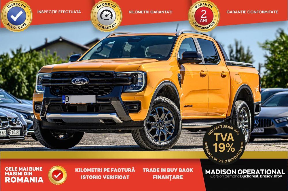 Ford Ranger 41.000eur + TVA / Wildtrack / doar 8.000 km / camere 360