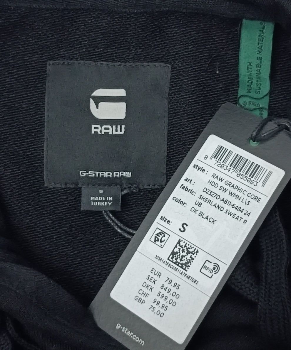 G-STAR RAW Hoodie оригинално горнище S памучен суичър горница