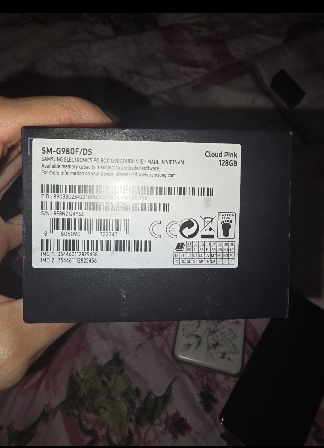 Samsung galaxy s20 128 GB розов