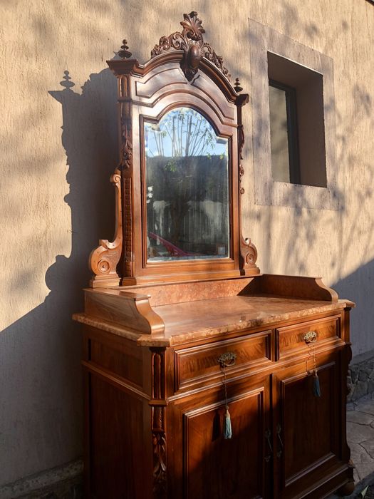 Masa de machiaj, masa de toaleta, comoda oglinda din cristal fazetat