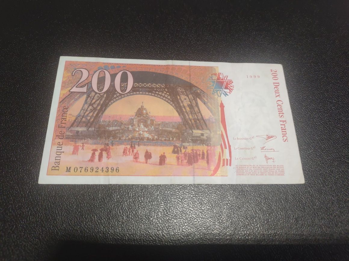 Bancnota 200 franci 1999 Franta