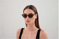 Ochelari de soare cat eye maro Balenciaga cod model BB0182S 005