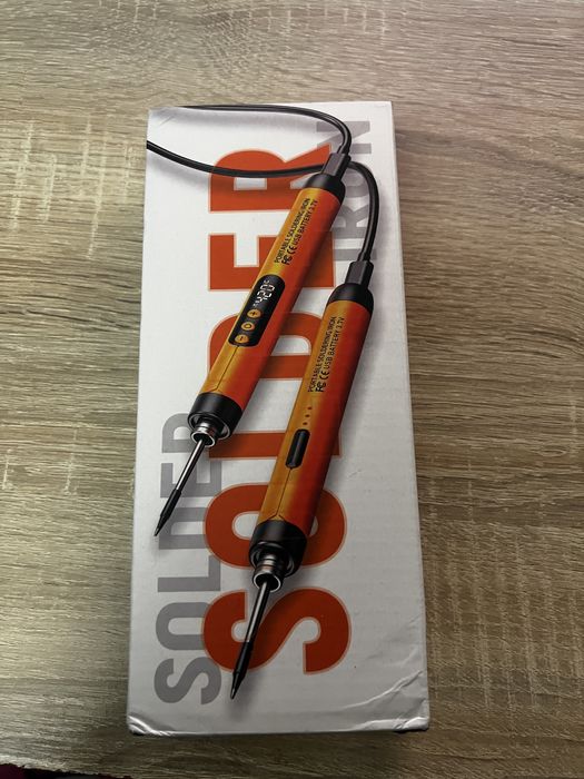 Fier de lipit portabil cu afisaj digital cu USB sau baterie