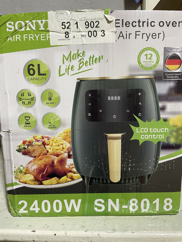 Vând air fryer Sonymax