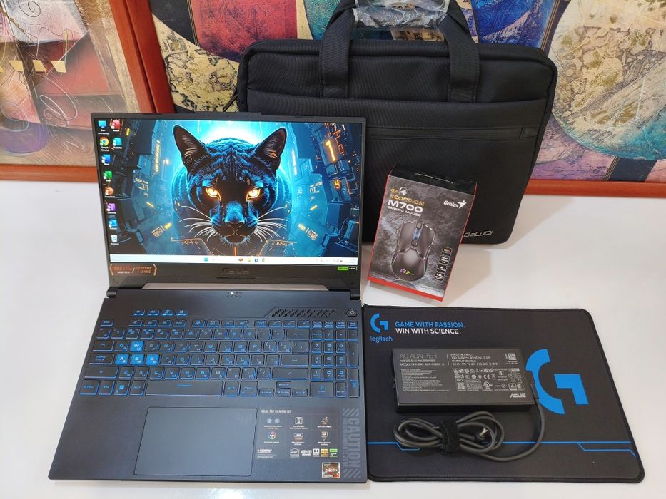 Ryzen 7-7 SSD1024GB ОЗУ32ГБ RTX4060 Tuf Gaming Таф Игровой ноутбук