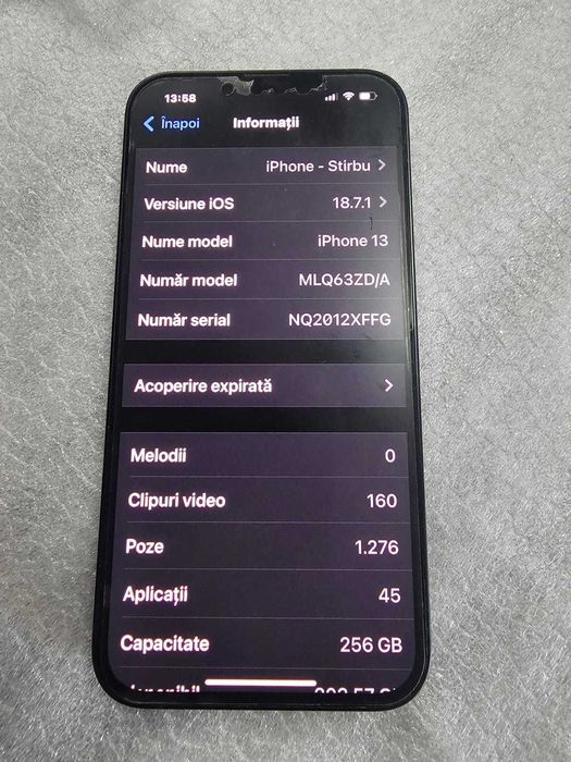 Iphone 13 cu 256Gb
