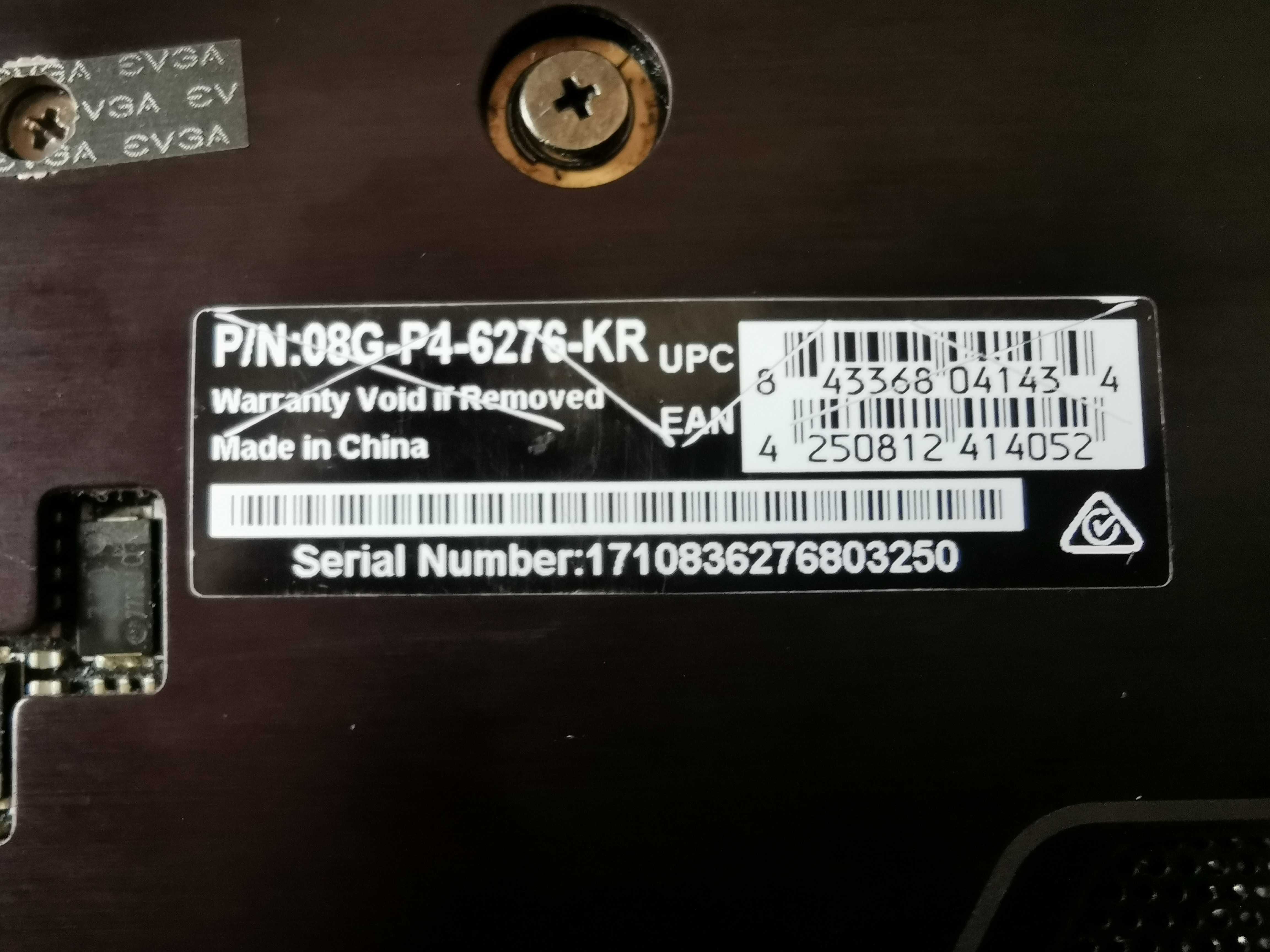 Видеокарта EVGA GeForce GTX 1070 8GB