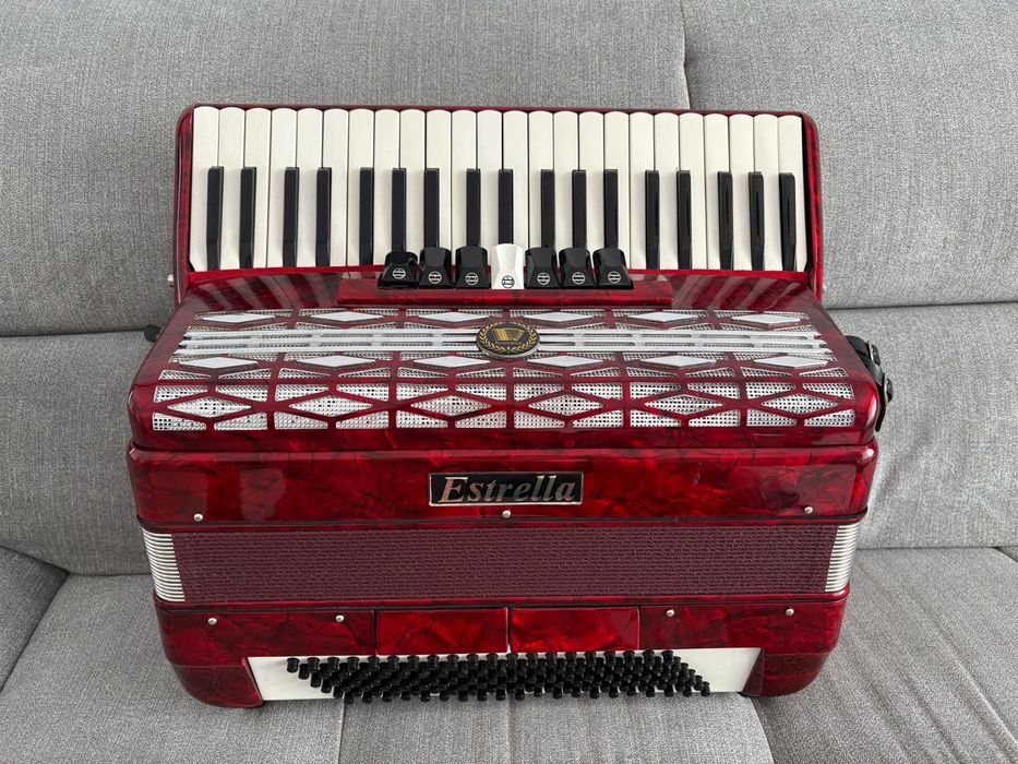 Acordeon italian Estrella cu 120 de basi