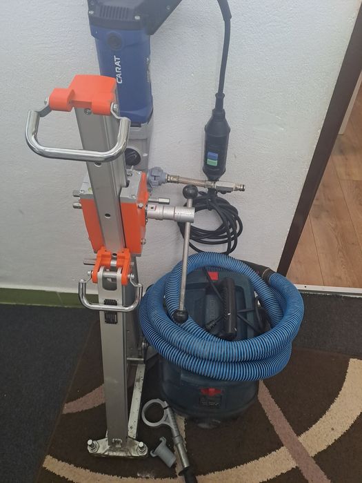 Masina de carotat Carat,suport Berger si aspirator Bosch