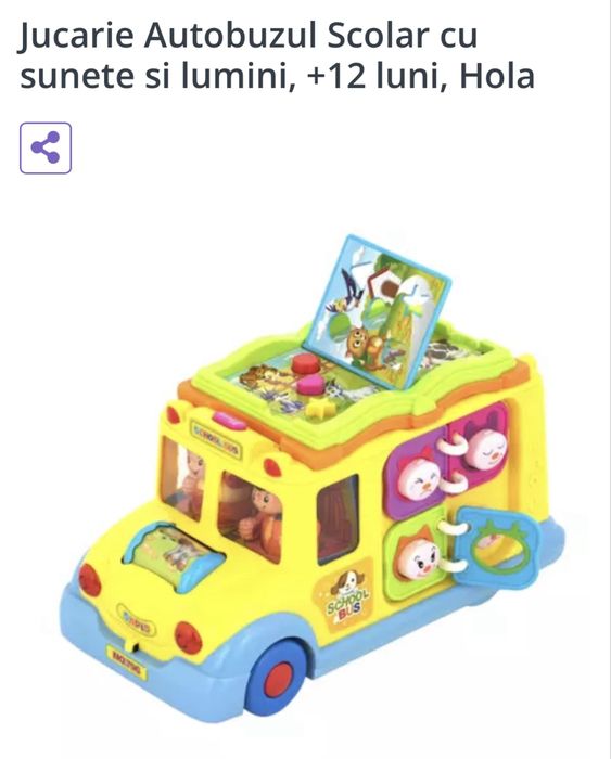 School bus + minge magica jucarii