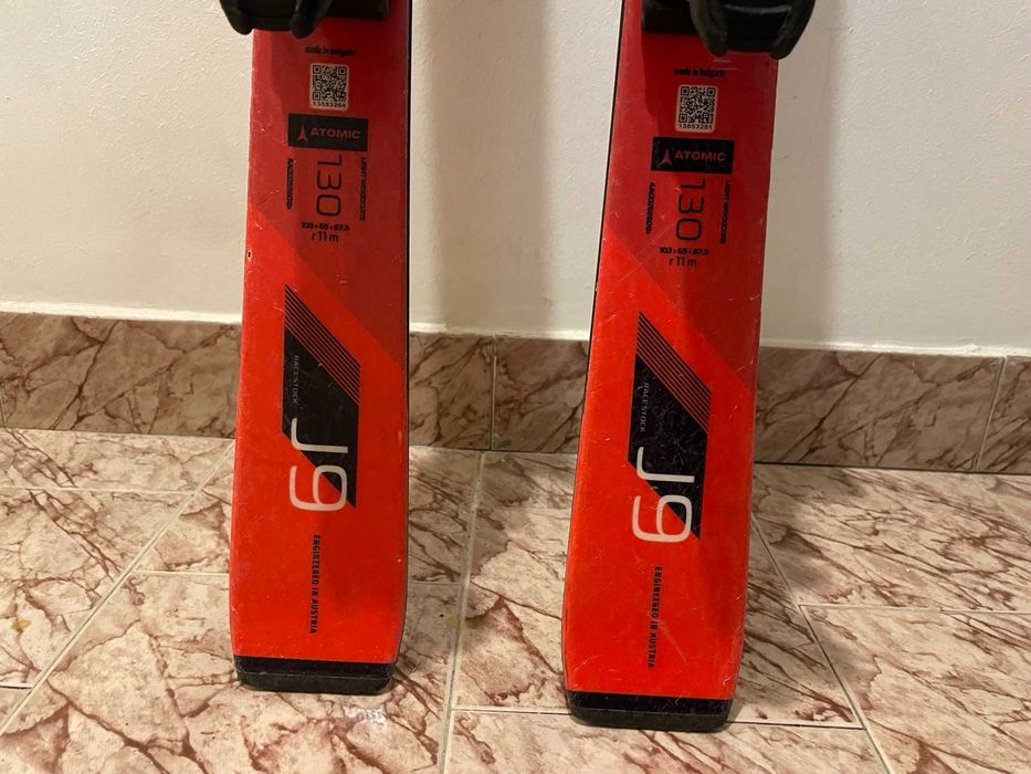 ATOMIC J9 130 см Детски ски - наточени и заляти