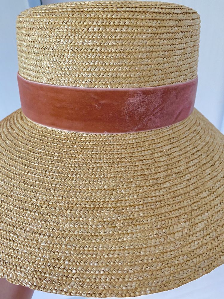Pălărie cu panglică de catifea, măsură ajustabilă, made in Italy