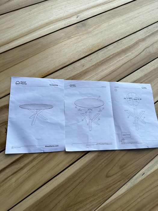 Masa dining pentru exterior din lemn de tec Teresinha Kave
