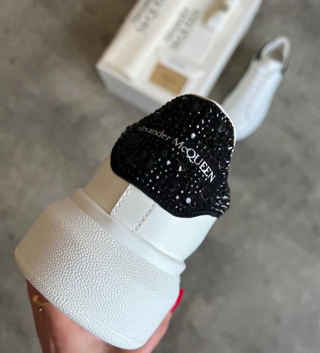 Adidasi Alexander Mcqueen crystals piele naturala