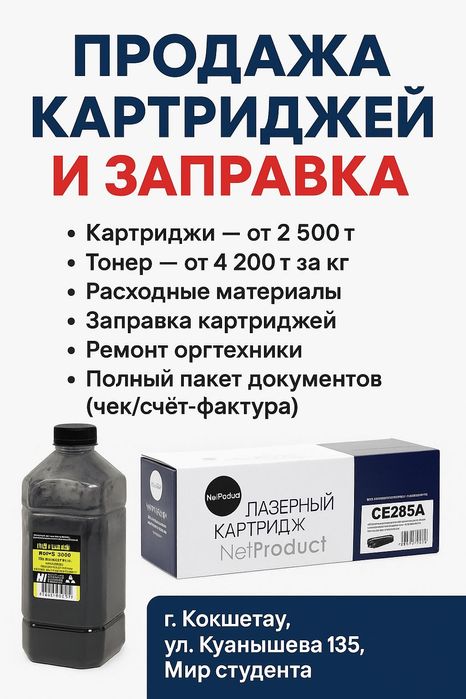 Картриджи/тонер/бумага а4