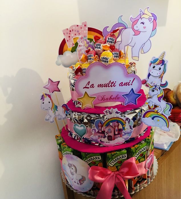 Tort din dulciuri pt cresa, gradi ,scoala mihail kogalniceanu