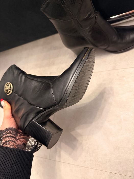 Дамски кожени боти, размер 37