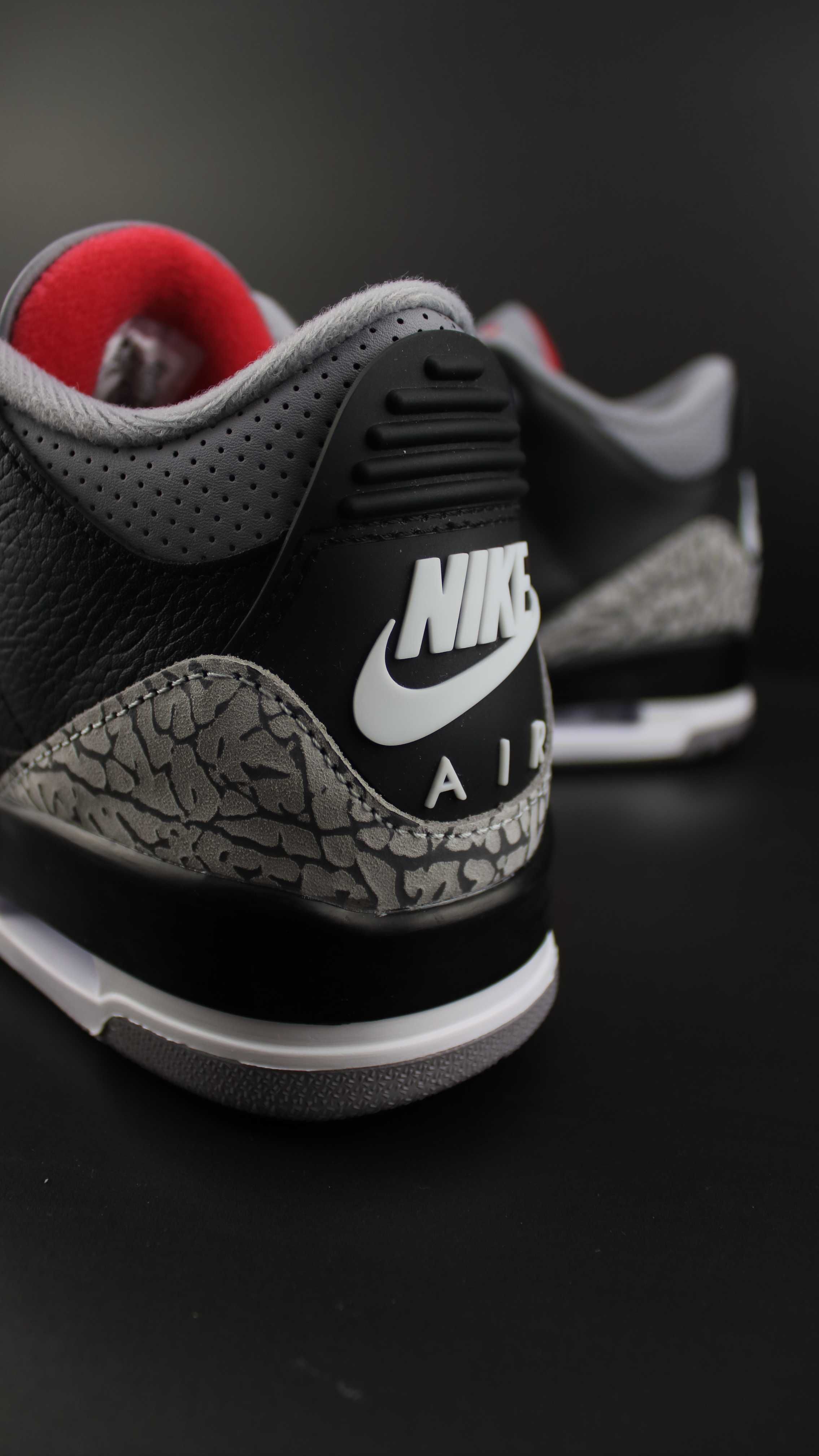 Air Jordan 3 Retro Black Cement + CADOU