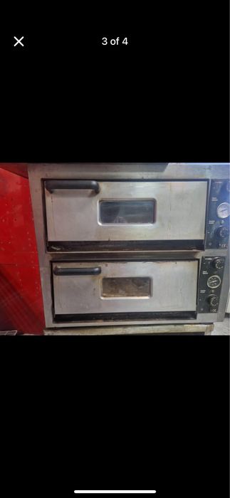 Професионална двойна фурна за печене на пицию