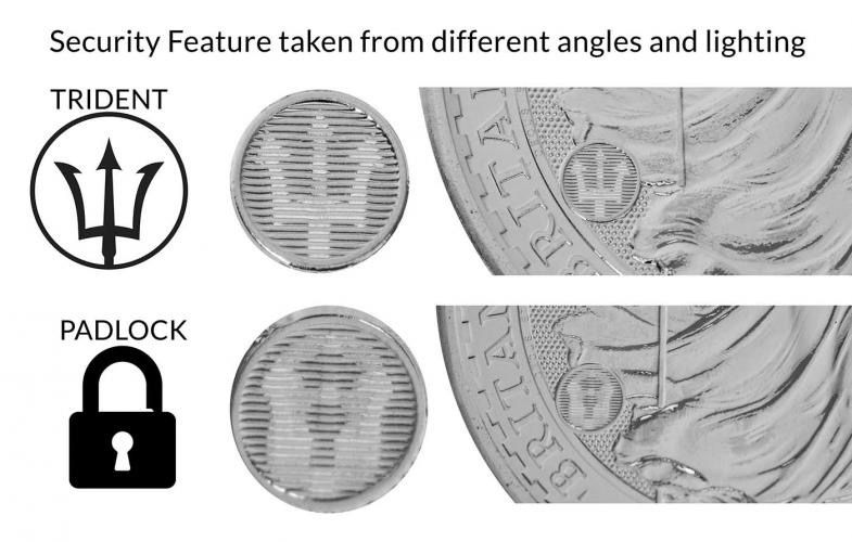 Moneda lingou argint 999 Britannia 2022