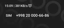 Nomer Sotiladi Oq mobile niki