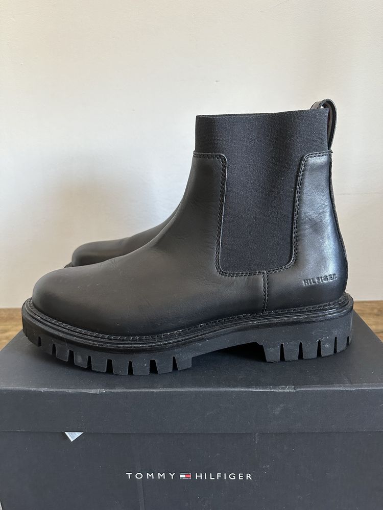 Мъжки кожени боти Tommy Hilfiger