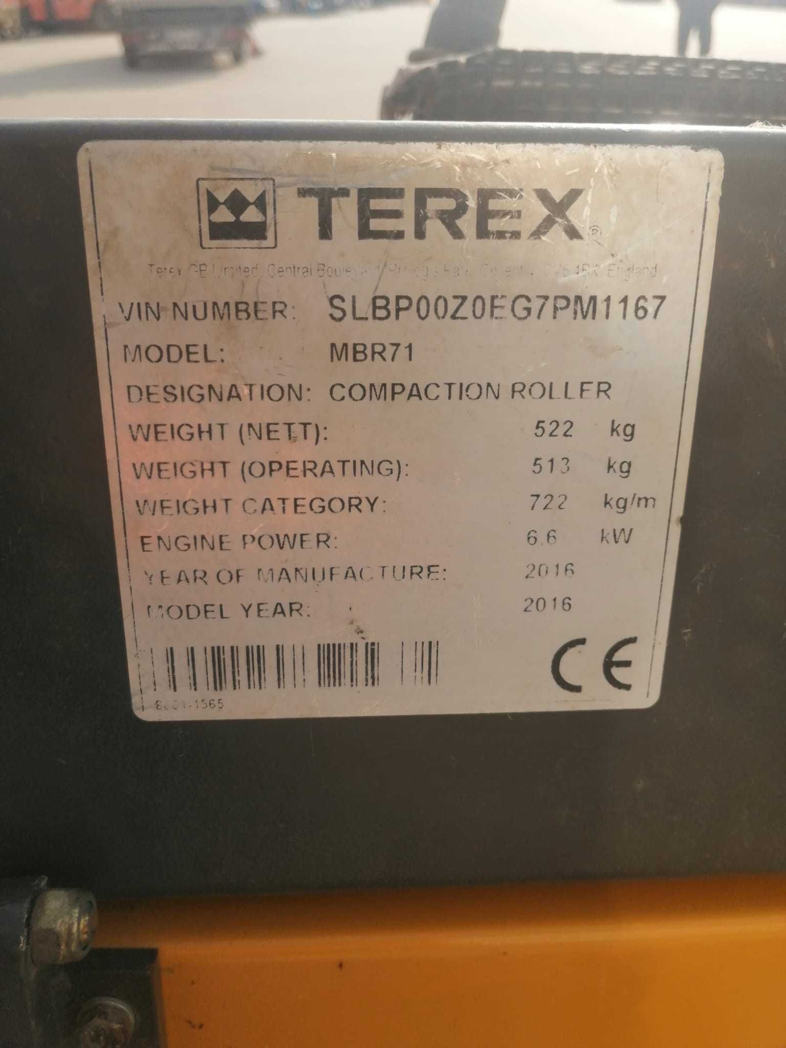 Mini cilindru vibro-compactor Mecalac-Terex MBR71