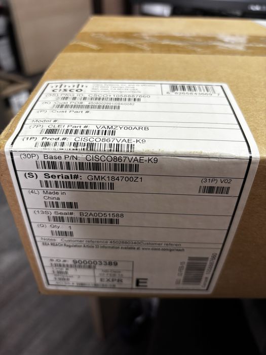 Router Kit Cisco C867VAE-K9