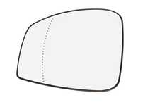 Geam oglinda exterioara cu suport fixare Renault Scenic (Jz), 05.2009-11.2016, partea Stanga, incalzit; sticla asferica, Aftermarket