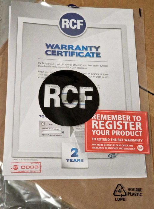 RCF ART 735-A - Активнни двулентови тонколони - 15"