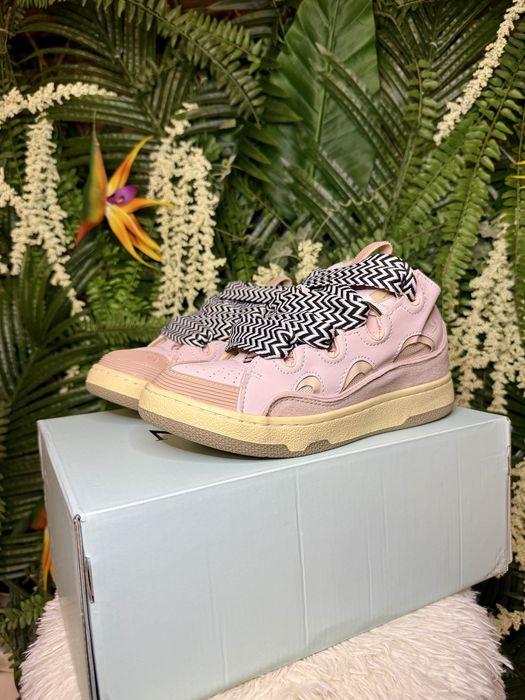 Lanvin Curb Suede Pink