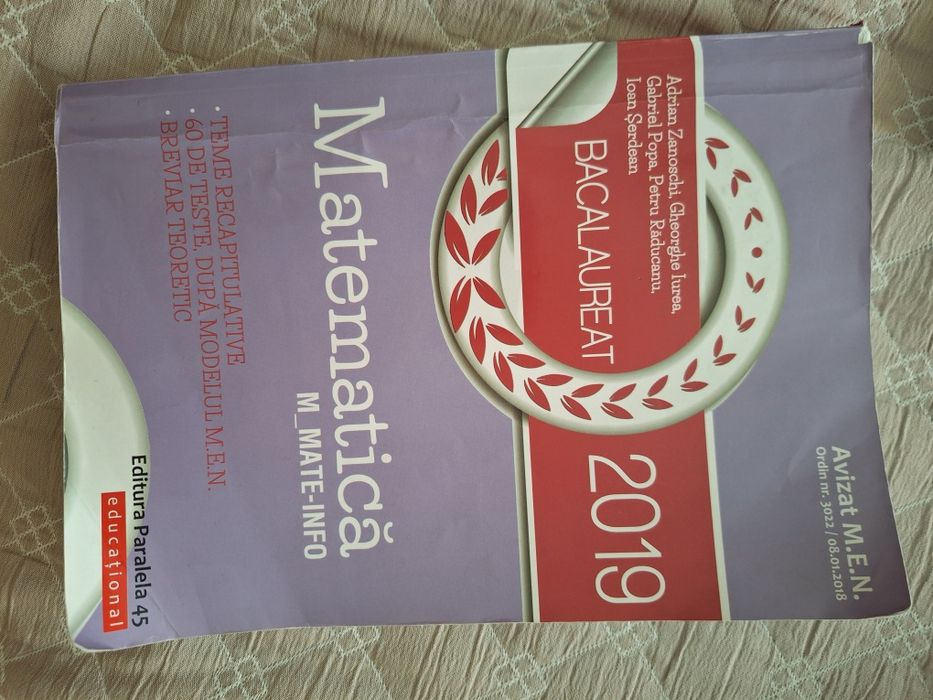 carte Bac matematica