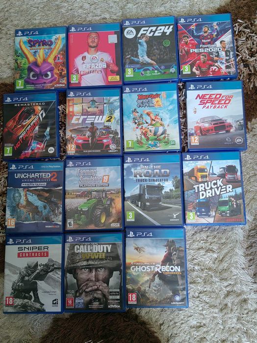 Consola+2 controler+jocuri ps4