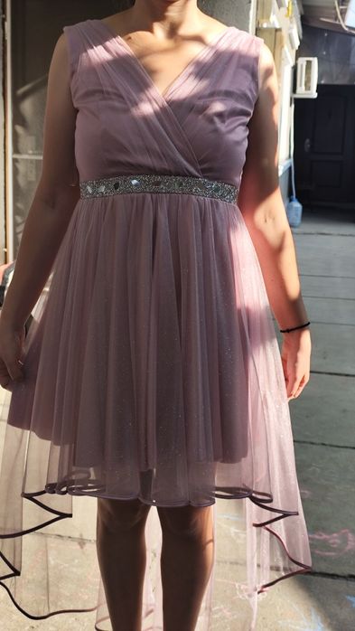 Rochie dama cu sclipici și trena