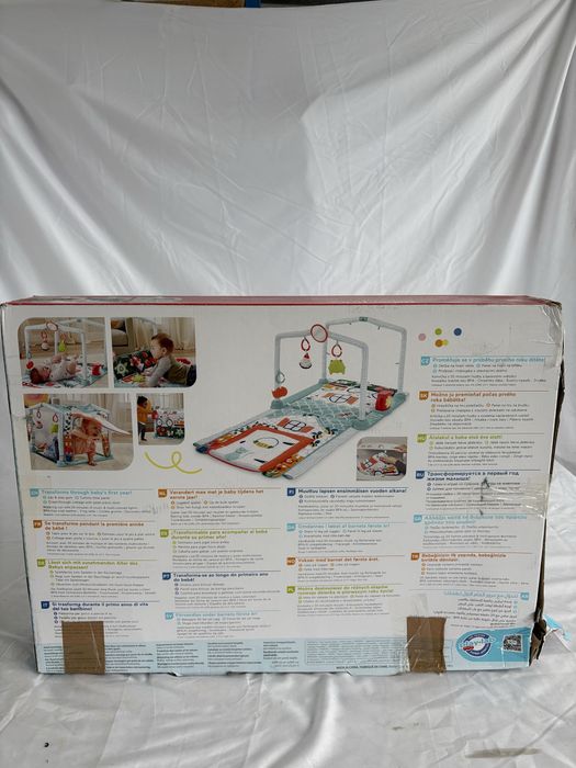 Salteluta activitati FISHER PRICE 3 in 1 casuta, Crawl & Play, 0 ani+